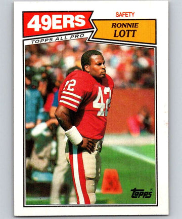 1987 Topps #123 Ronnie Lott 49ers NFL Football