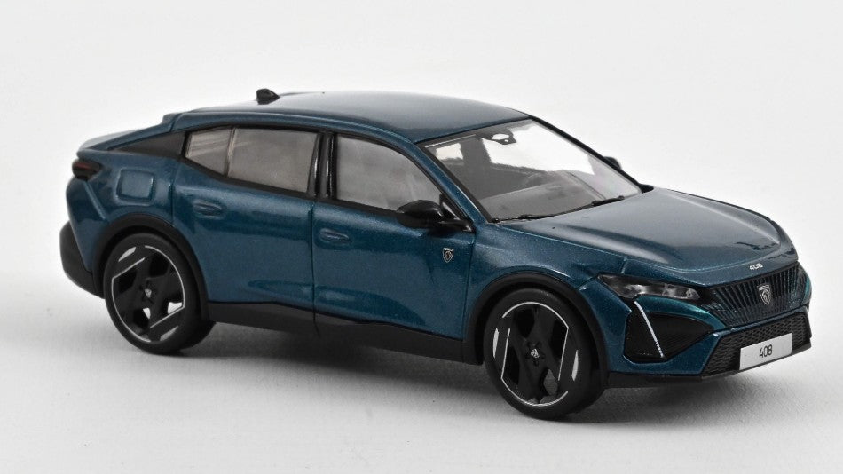 MODELLINO IN SCALA COMPATIBILE CON PEUGEOT 408 GT HYBRID 2023 OBESSION BLUE 1:43 NOREV NV474810