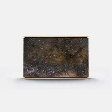 Galaxy cover replacement for Bang & Olufsen BeoSound Level by Tegrino Studio featuring a galaxy, entire, printed on acoustically transparent fabric