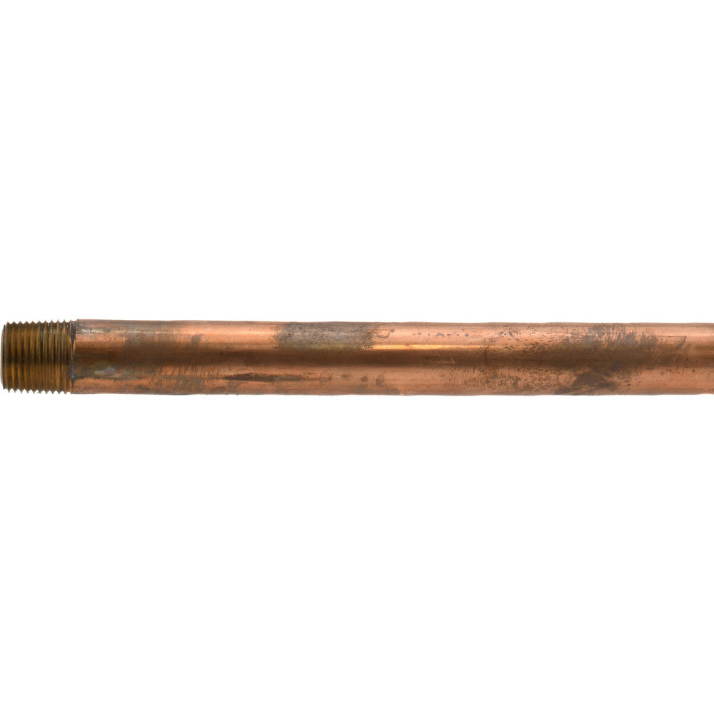 Brass Pipe Nipple: Threaded on Both Ends, 36" OAL, 3/8" NPT