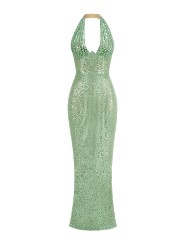 Esme-Deep V Gown