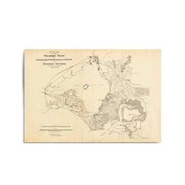 1877 Sketch Map of Defences, Victoria