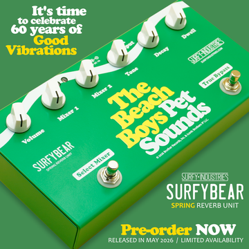 Surfy Industries SurfyBear Compact Reverb The Beach Boys Pet Sounds 60th Anniversary - Limited edition