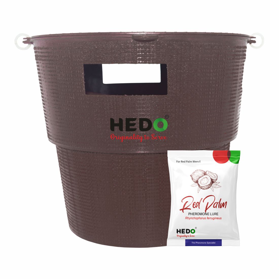 Bucket Trap & Lure For Red Palm Weevil For Control Damage In coconut Pack Of 2