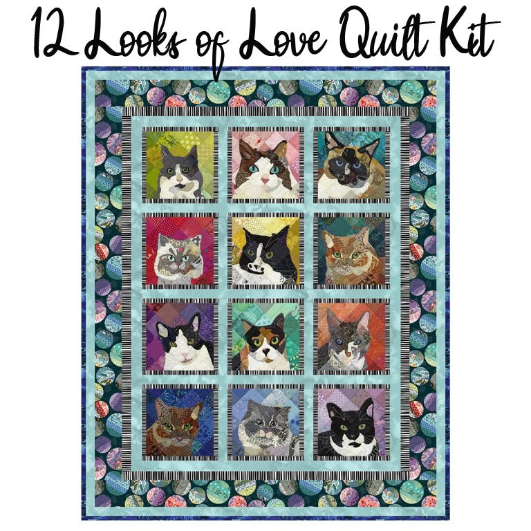 12 Looks of Love Quilt Kit with Meow Mix from Studio E - Studio E from Fort Worth Fabric Studio