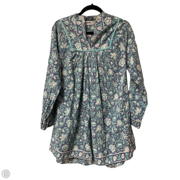 Tunic Long Sleeve By Cme In Blue, Size: M