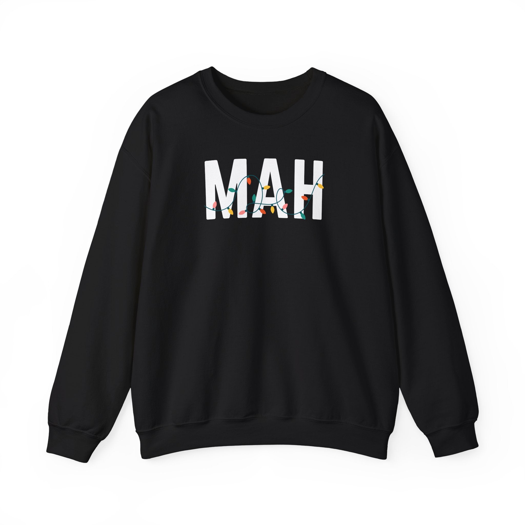 MAH HOLIDAY LIGHTS HEAVY BLEND CREWNECK