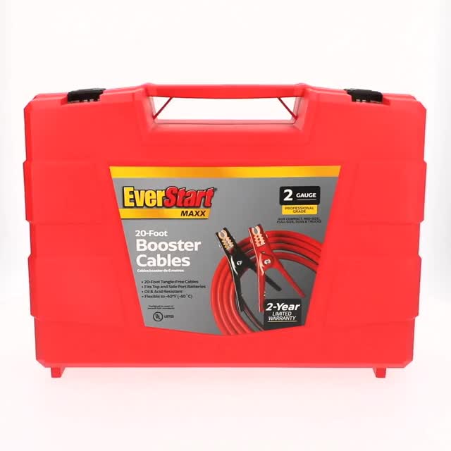 Everstart 2-Gauge Professional Grade 20-Foot Booster Cables, Size: 20ft 2ga