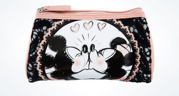 Disney Parks Boutique Sweet Lace Mickey & Minnie Cosmetic Bag New with Tag