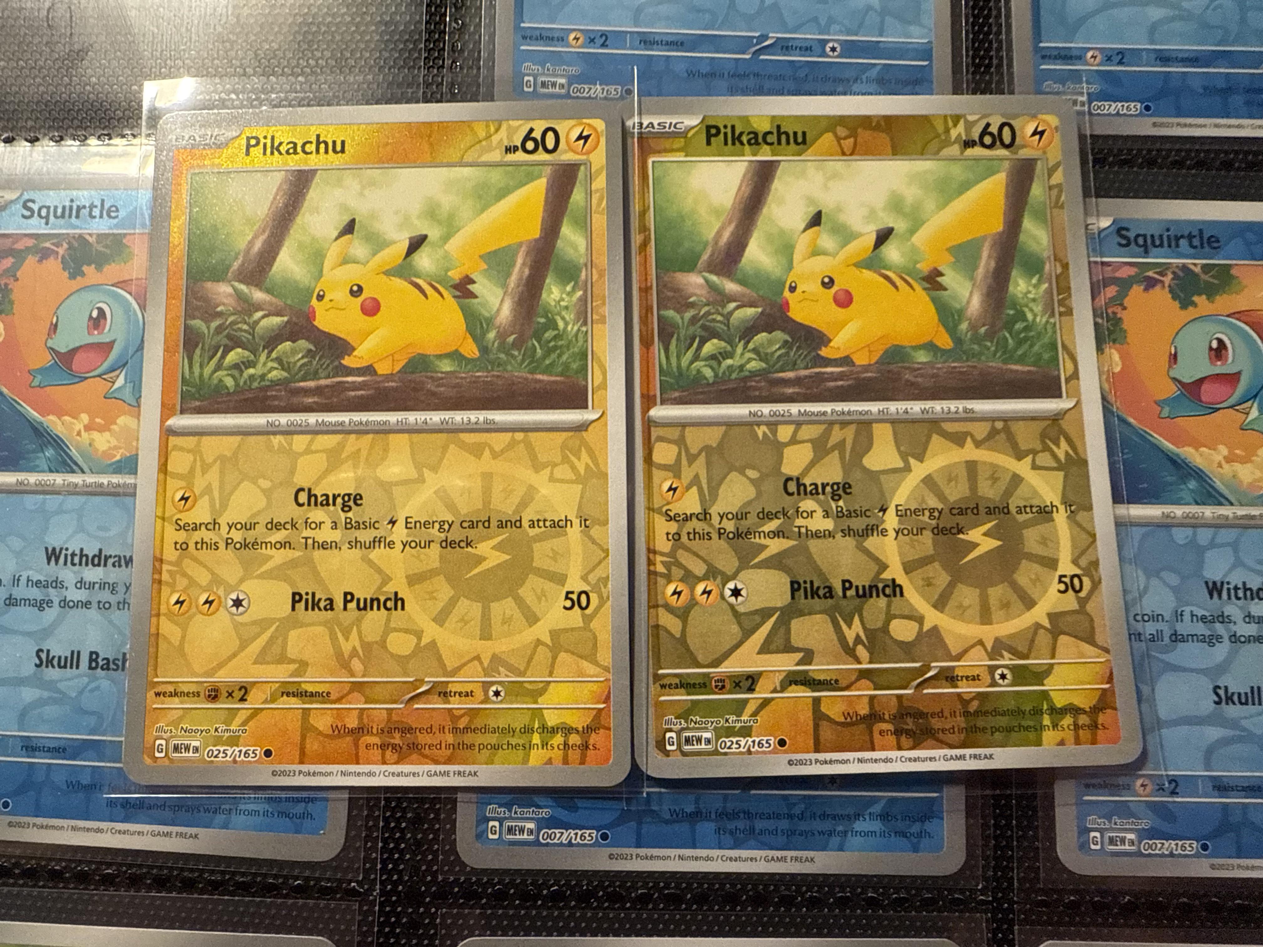 151 Reverse Holo Print Color Difference? : r/IsMyPokemonCardFake