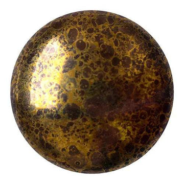 Cabochon par Puca® - Opaque Dark Choco Bronze 25mm, 1 styck Les perles par Puca® - Paris