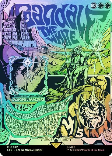 Gandalf the White [Borderless Poster Foil] #732 Prices | Magic Lord of the Rings
