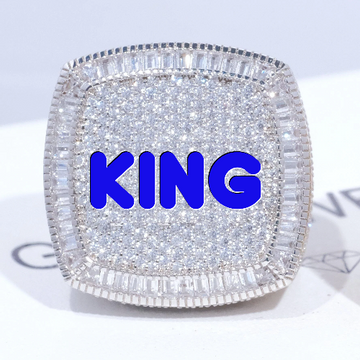 CUSTOM LETTER 3D ICED RING