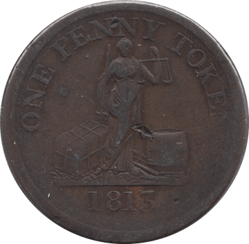 1813 PHOENIX IRON WORKS GLASGOW PENNY TOKEN - Token - Cambridgeshire Coins