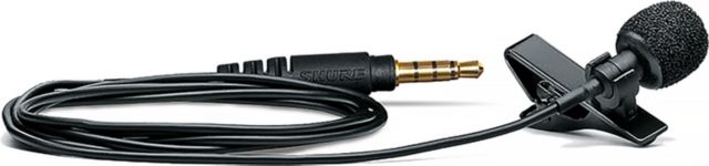 Shure MVL Omnidirectional Lavalier Microphone for Mobile Devices - ONLINE ONLY