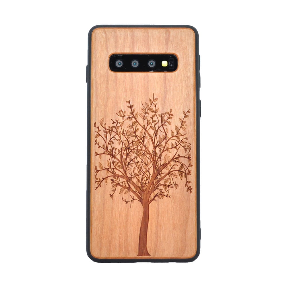Kirschholz Handyhülle Samsung Galaxy S10 Plus - Baum