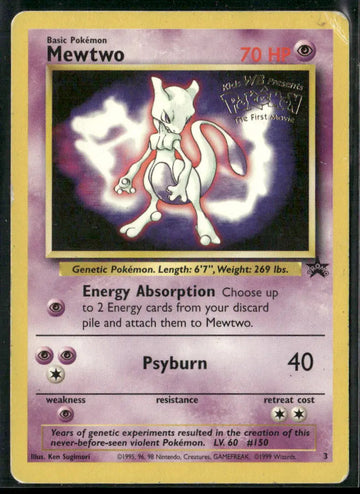 1999 Pokemon WoTC Movie Promo Mewtwo 03/53 MP