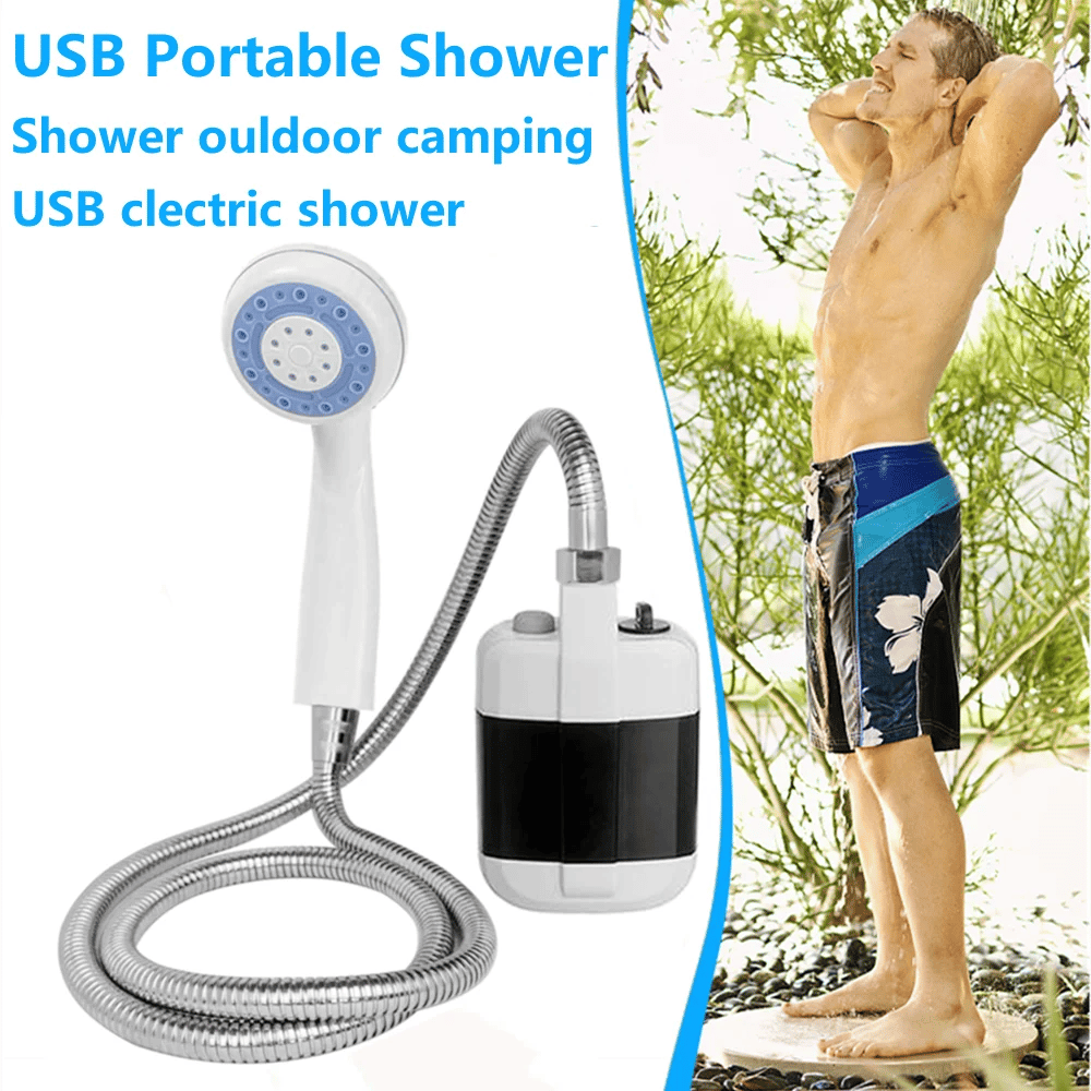 CampFlow™ | Mobile USB-Campingdusche für Outdoor & Reisen