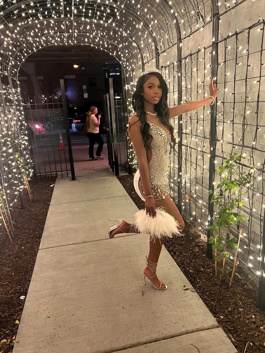 Black Diamond Sheer Short Short sequin prom dress for Girls - Sexy African Mini Tail Dresses for Birthday Parties, Homecoming