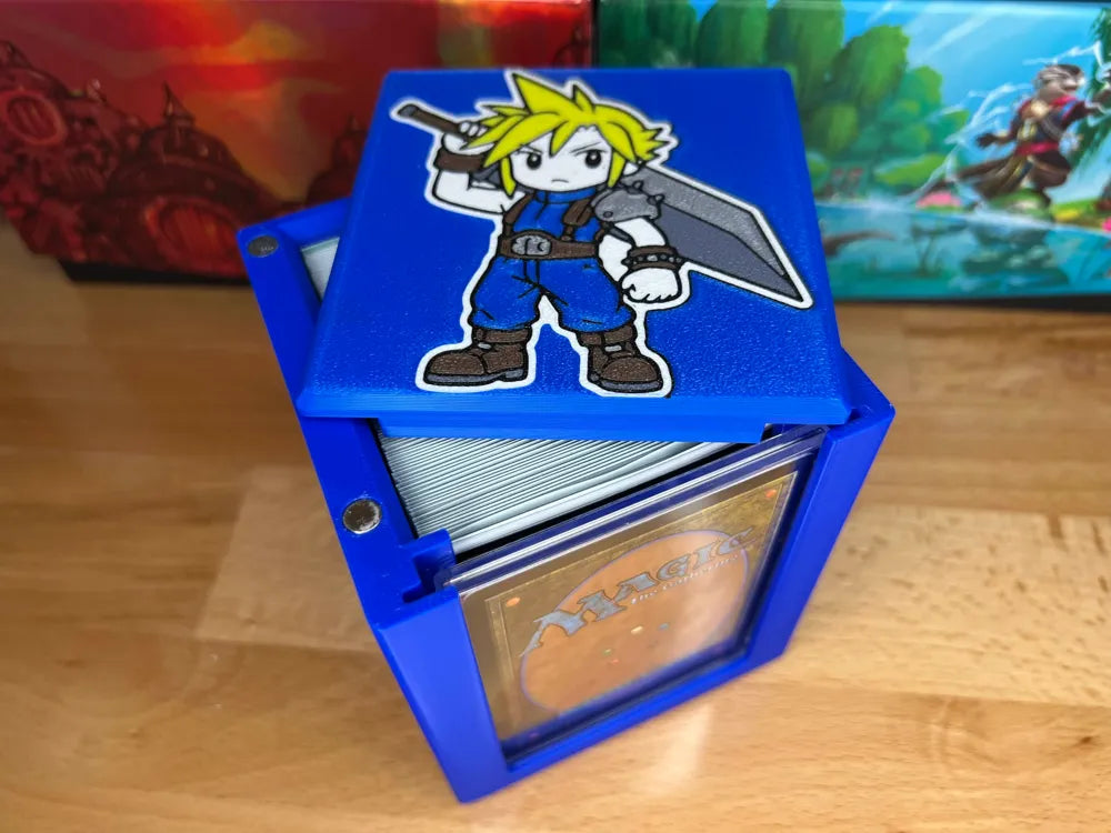 MTG Commander Deck Box Final Fantasy - Cloud - Free 3D Print Model