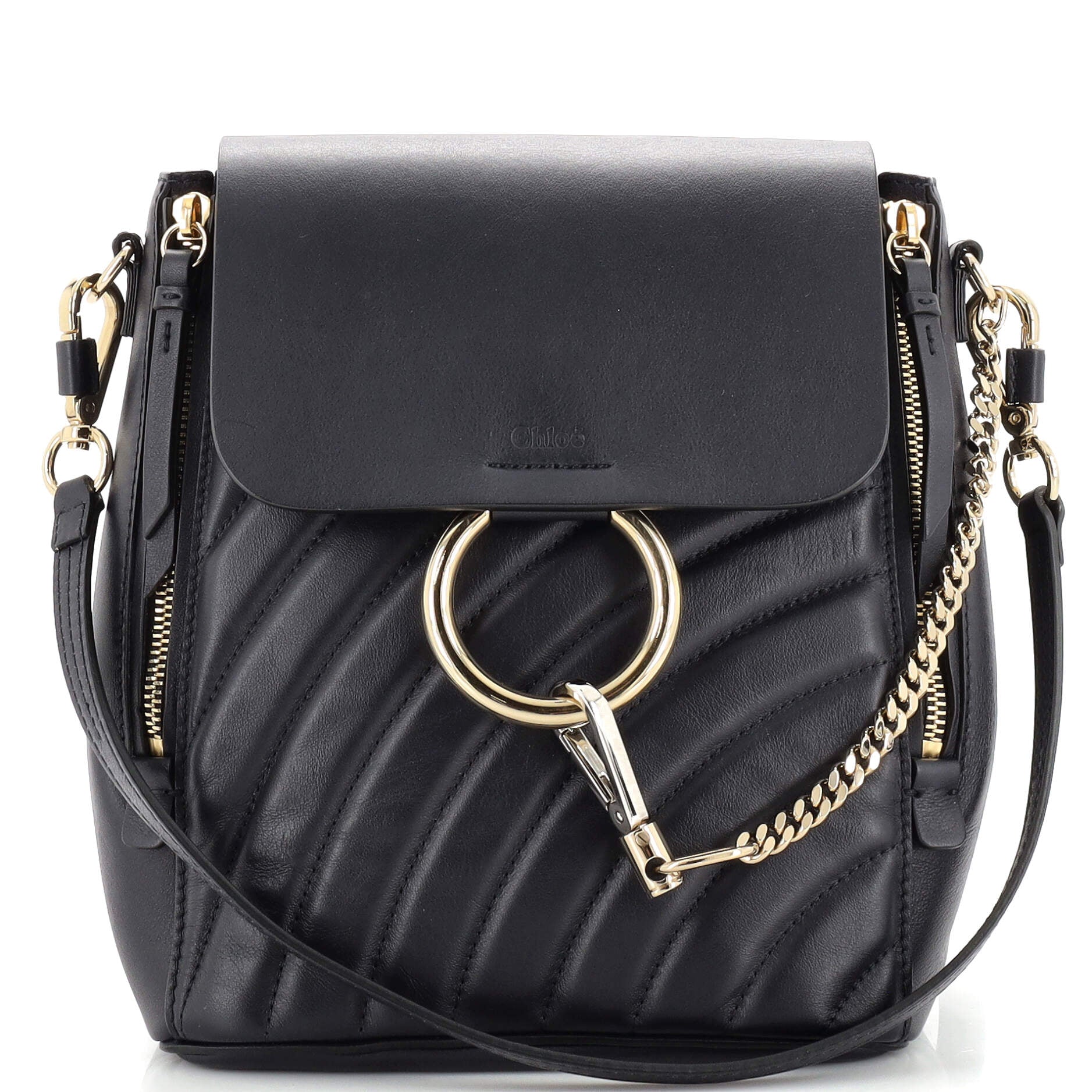 Chloe Faye Backpack Quilted Leather Small