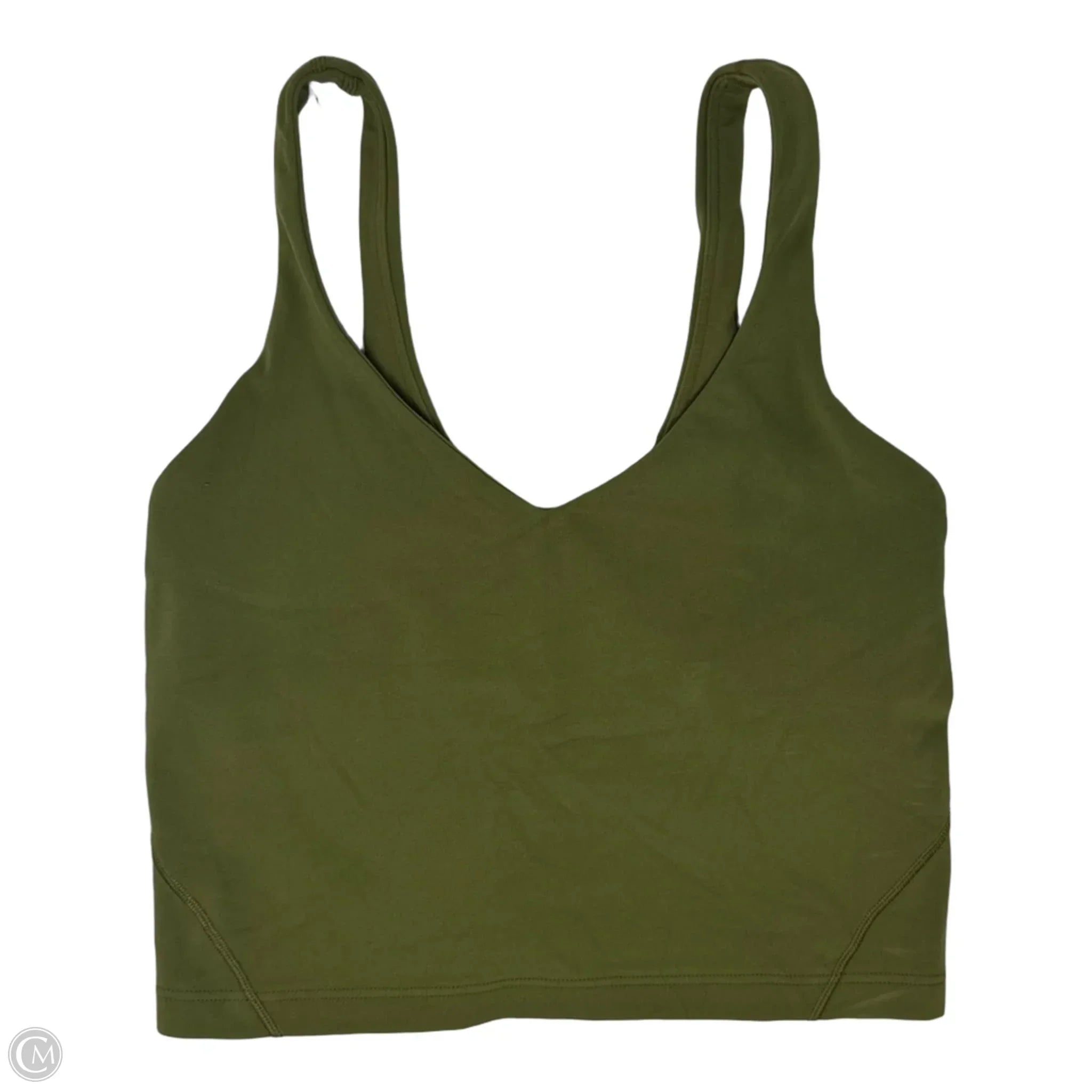Athletic Tank/Bra By Lululemon In Green, Size: 4