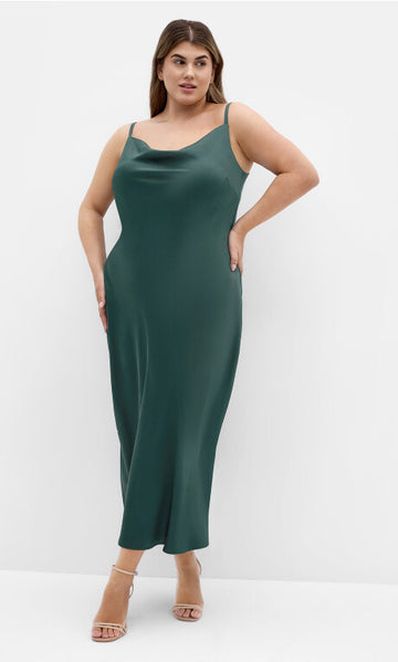 City Chic Plus Size Satin Slip Dress