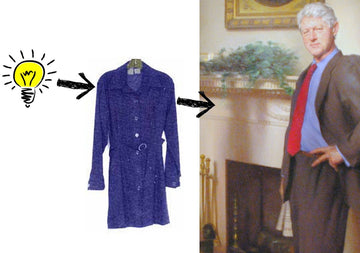 Monica Lewinsky Casts a Shadow on Bill Clinton's Presidential Portrait