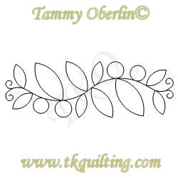2810F Berry Vine Sash 4x12 Block - TK Quilting & Design II