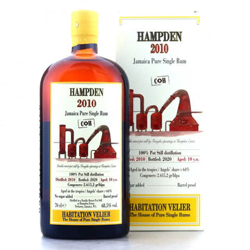 Sample Habitation Velier Hampden C<>H 2010 10Yr 68,5% 3cl