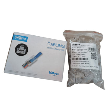Conector DAHUA RJ45 CAT6 Passthrought 100 Unidades
