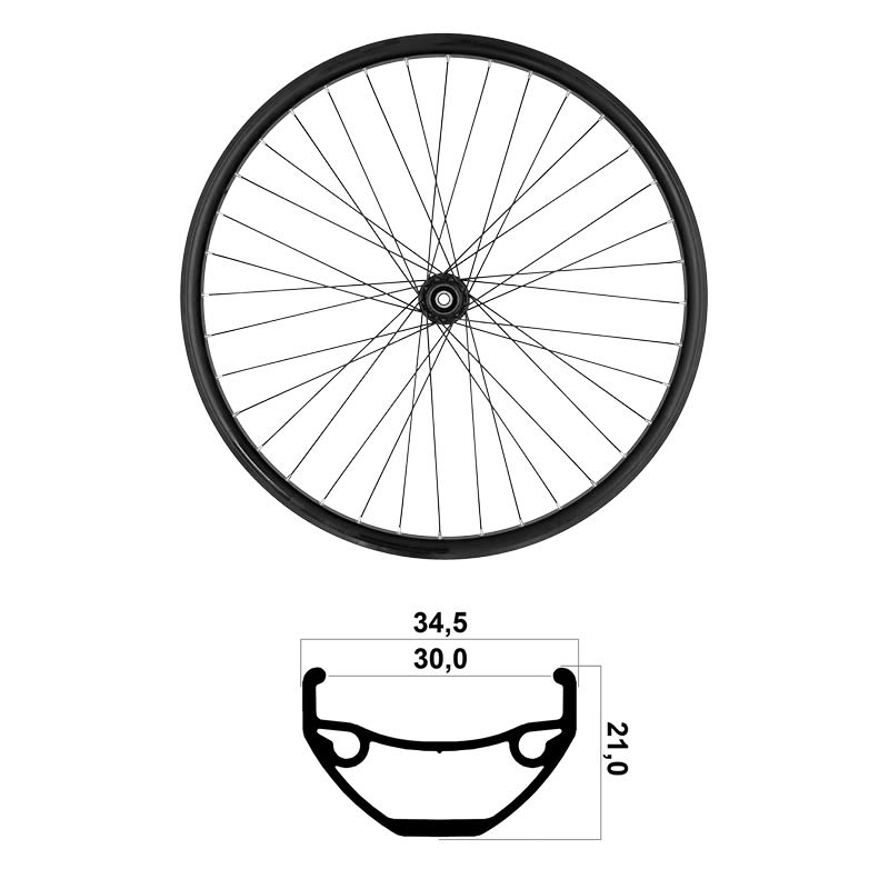 29" 30mm MTB TLR Shimano Rear Wheel Bearings 10/11/12V Disc