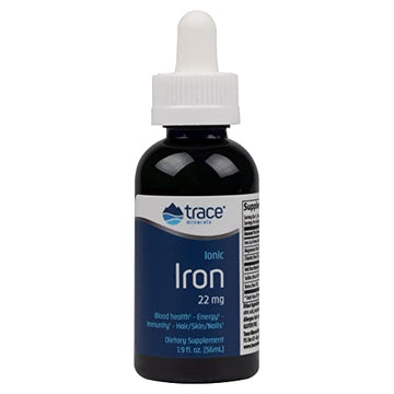 Trace Minerals Liquid Ionic Iron Drops - Supports Energy, Immunity, Cognitive Function - 1.9 fl oz