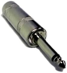 MR DJ QMH2 1 Pair 1/4" Mono Male Speaker Cable Connectors
