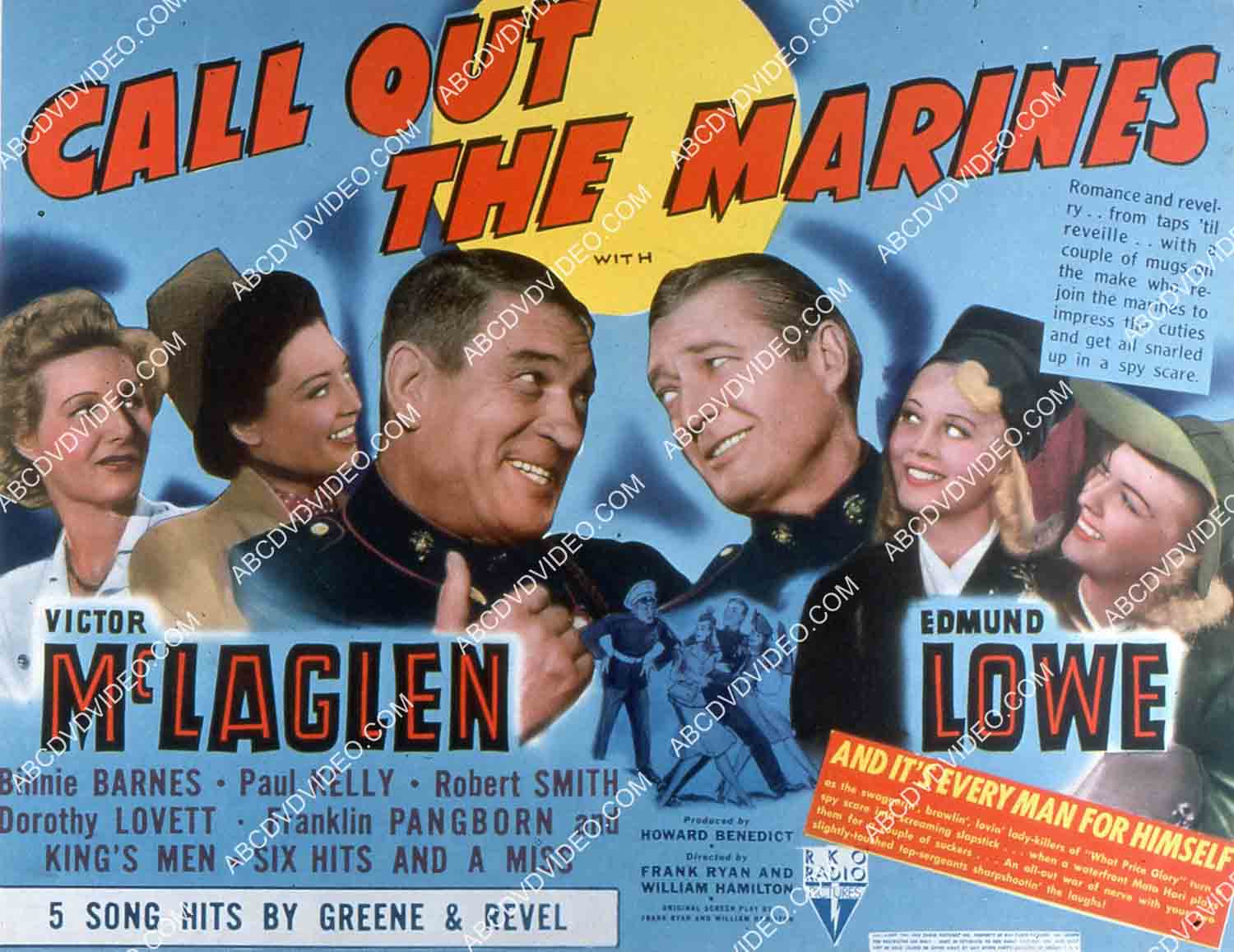 Victor McLaglen Binnie Barnes Paul Kelly Dorothy Lovett film Call Out the Marines 35m-15975