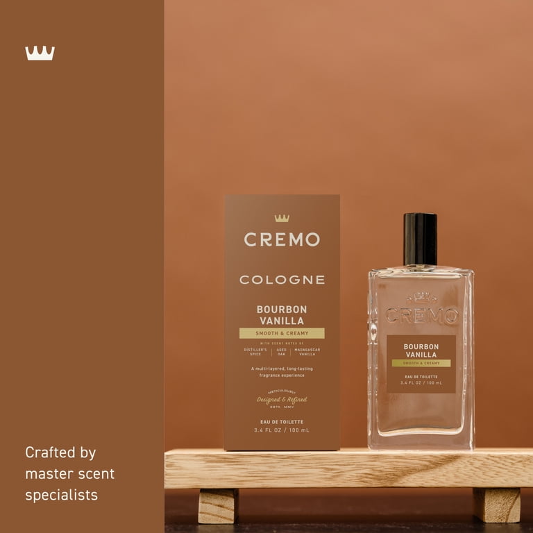 Cremo Bourbon Vanilla Men's Spray Cologne