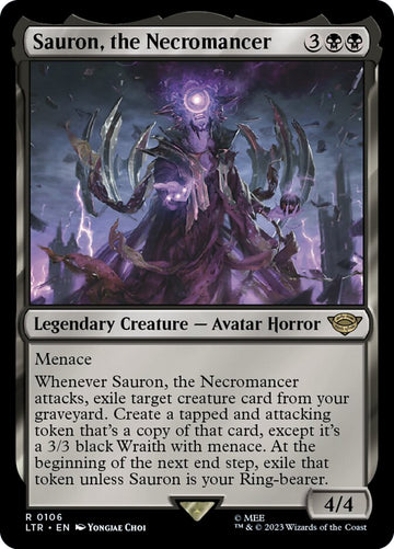 Sauron, the Necromancer · The Lord of the Rings: Tales of Middle-earth  (LTR) #106 · Scryfall Magic: The Gathering Search