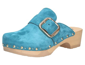 Softclox Pantoletten für Damen, blau im Sale