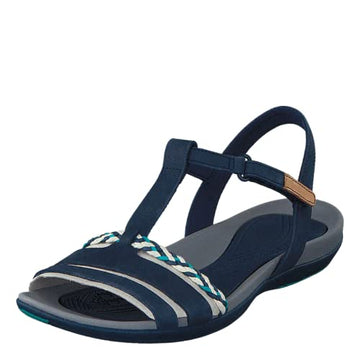 Clarks Damen Tealite Grace T-Spange Sandalen, Blau, EU im Sale