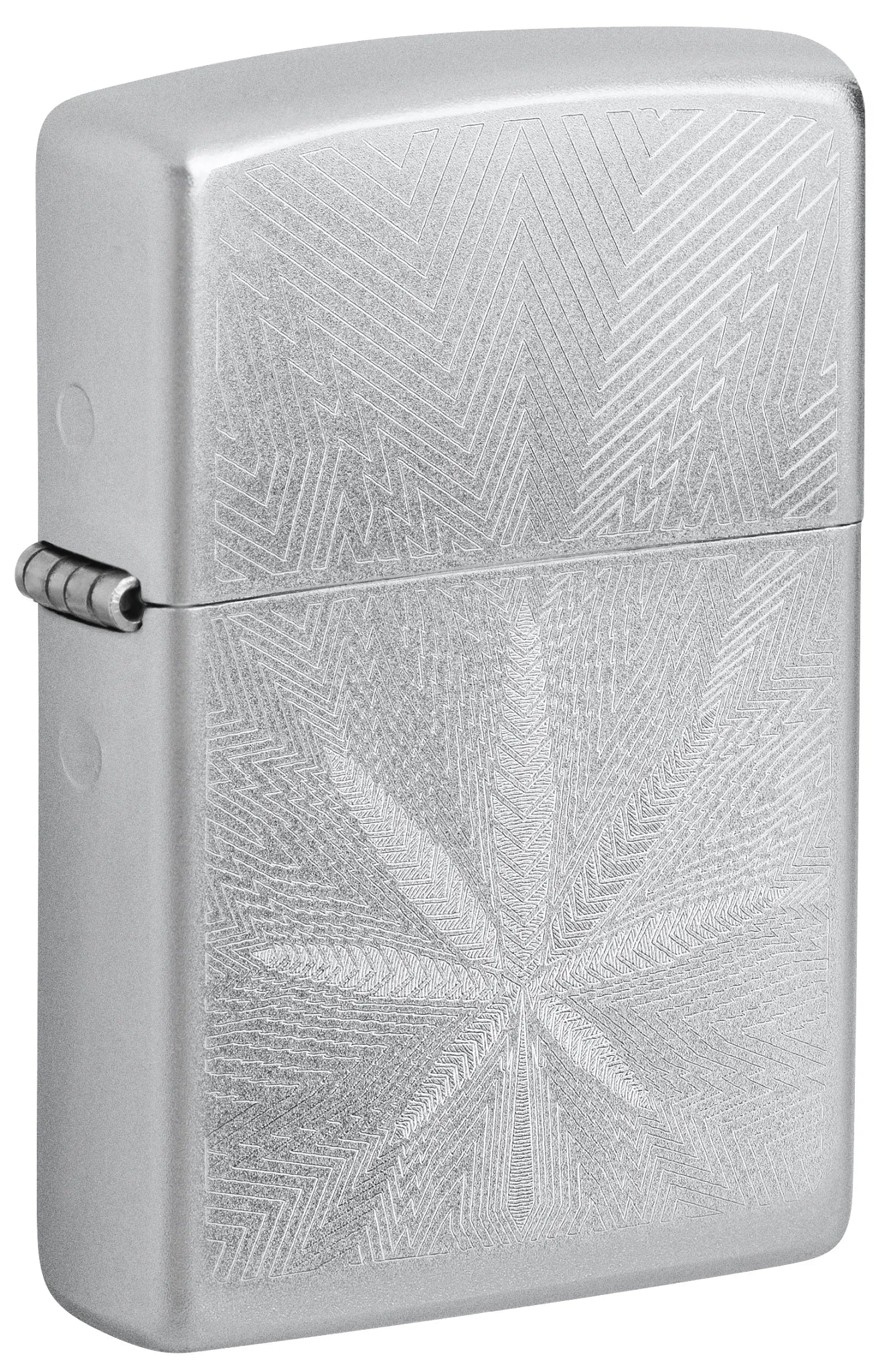 Zippo 205 Cannabis Leaf Design - Image 1