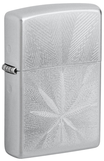 Zippo 205 Cannabis Leaf Design - Image 1