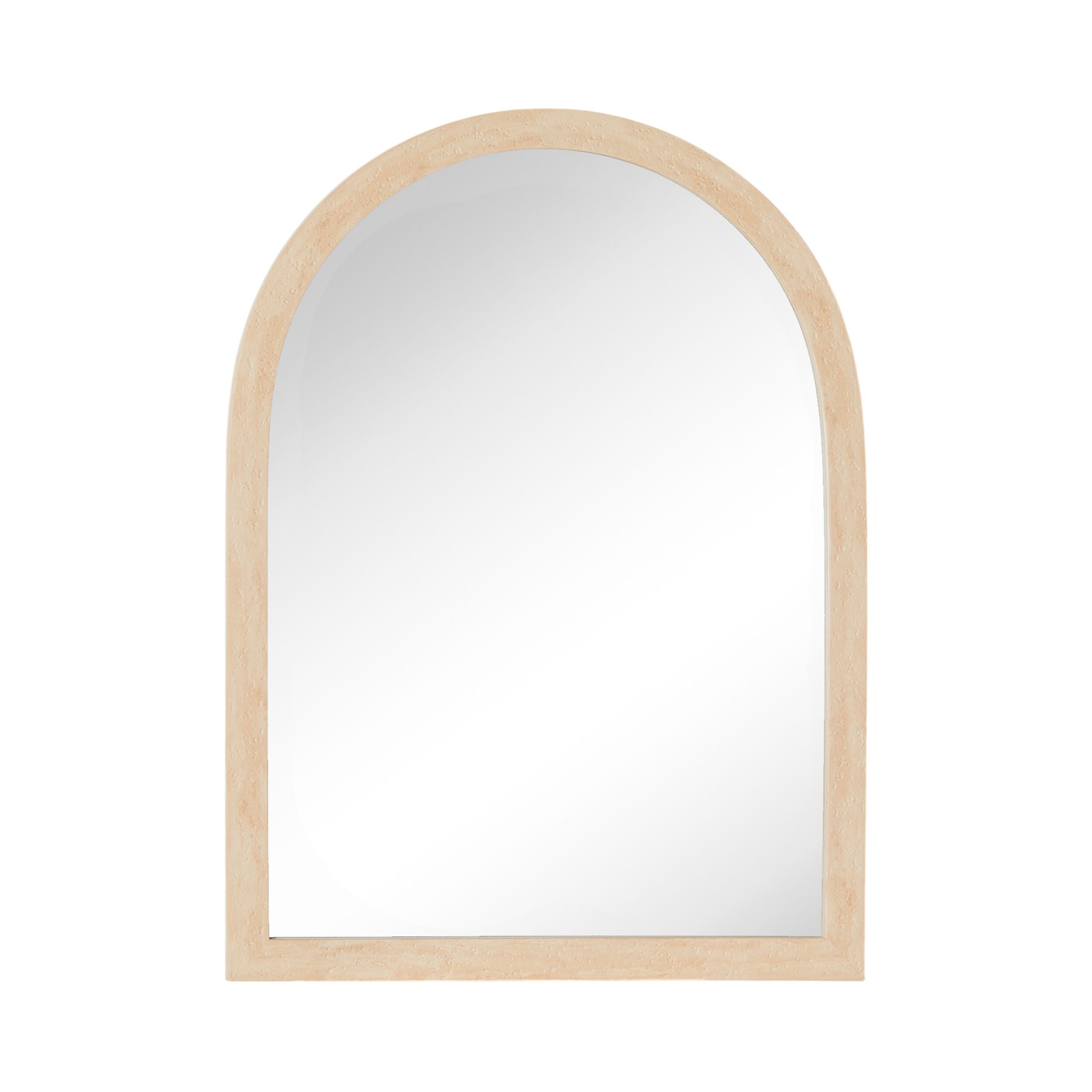 Dune Stone Effect Arched Mirror