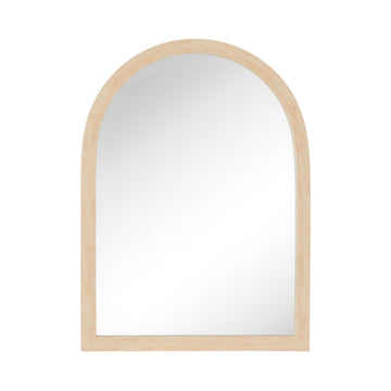 Dune Stone Effect Arched Mirror