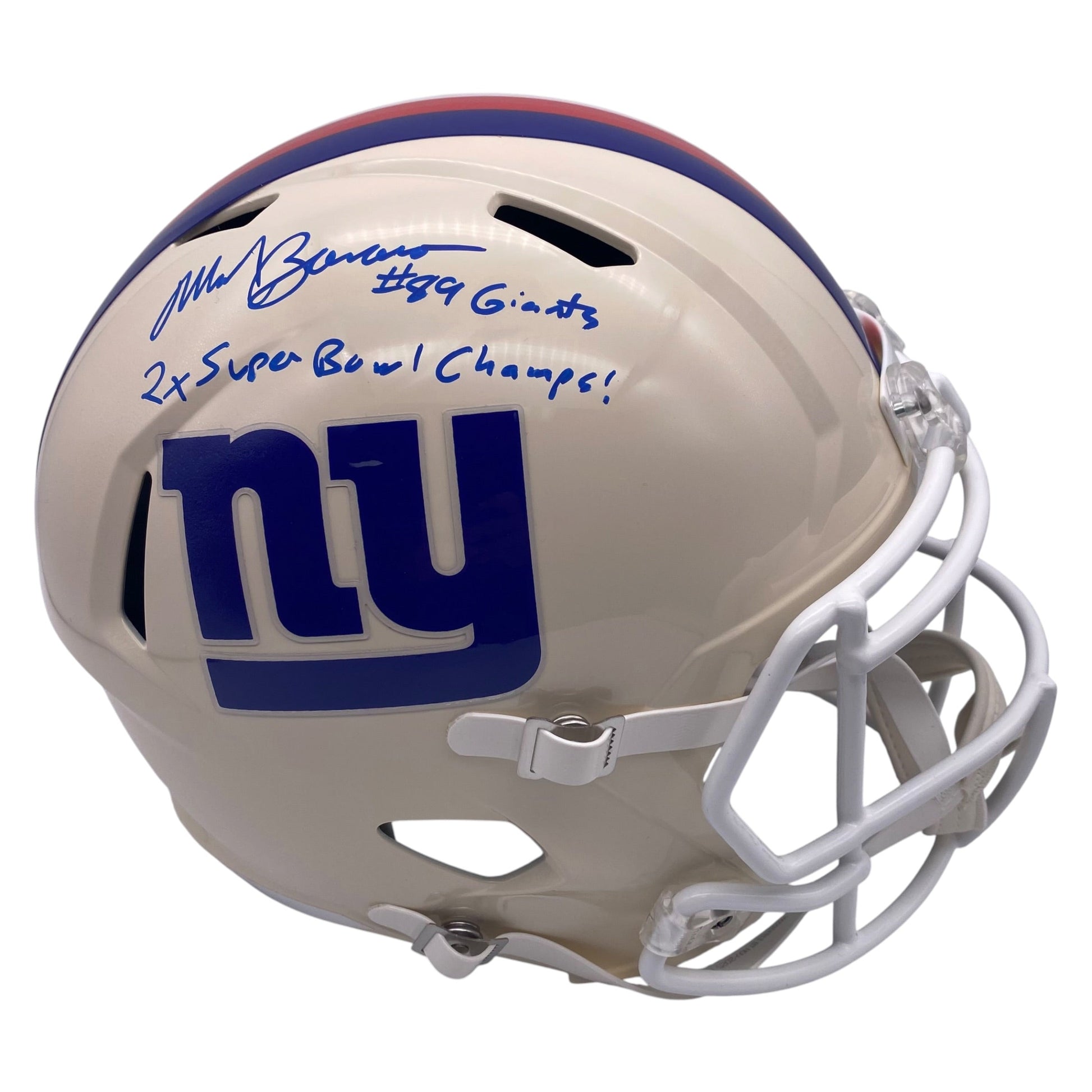 Mark Bavaro Signed New York Giants Retro Alternate Full Size Speed Football Helmet