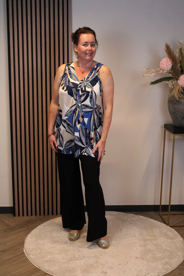 Dora | Bluse schwarz Langarm 52 bis 58