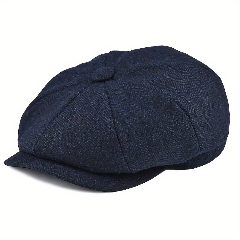 Beret : Baret Zwart - Een Lichte Uniseks Schildershoed, Vintage Britse Stijl in van Pantino