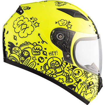 HELM RR519Y SL DOODLE HVS GLOSS XL CKX