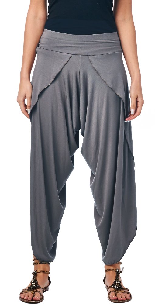 Popana Women’s Casual Summer Boho Harem Jogger Pants Gaucho Culottes Made in USA