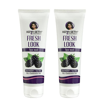 Keya Seth Aromatherapy Fresh Look Blackberry Face Wash - 100 ml (Pack of 2)