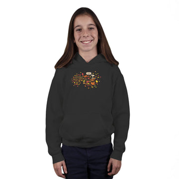 Snoopy In Flight-youth pullover sweatshirt-kg07